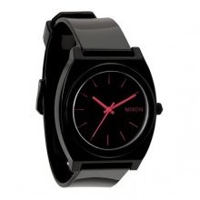 Nixon The Time Teller P Watch - Black/Bright Pink