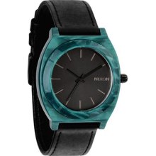 Nixon Time Teller Acetate Leather A328 Emerald Acetate watch ...