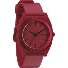 Nixon Time Teller P (Dark Red Ano) O/S :: DARK RED ANO