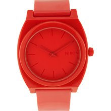 Nixon Watches Men's Time Teller Red Dial Polyurethane Polyurethane Re