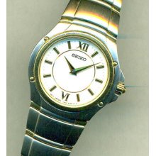 Non-working Seiko Sample Lady's Accolade 2-tone Watch Case/band 1n00-1e70