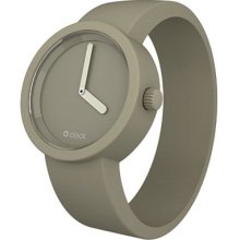 O Clock Unisex Tone On Tone Watch Oct05-L (Large) With Dove Hypoallergenic Silicon Rubber Watch Strap