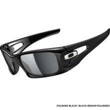 Oakley Crankcase Polarized Sunglasses - Polished Black / Black Iridium Polarized Lens OO9165-08