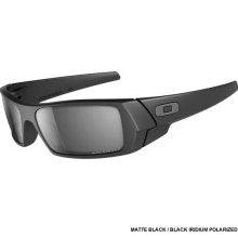 Oakley Gascan Polarized Sunglasses - Matte Black/Black Iridium Polarized Lens 12-856