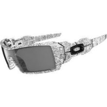 Oakley Oil Rig White/Text Print/Grey