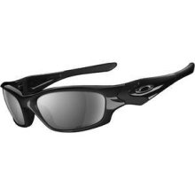 Oakley Polarized Straight Jacket - Black/Black Iridium