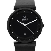 Obaku Harmony V139ubbrb Unisex Watch Black/black