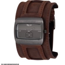 OIL DARK BROWN/GUN/GUN SAINT by Vestal Watch, OS