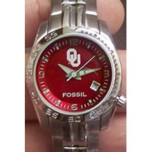 Oklahoma Sooners Fossil Womens Sports Watch Li2915