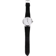 Ole Mathiesen Royal Watch, Quartz, Silver Dial, Index, Sheepskin Strap