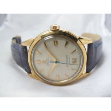 Omega 18k Gold Vintage Seamaster Calendar Cal. 353