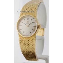 Omega Ladies Watch 18k Yellow Gold With Box - Jewels In Time