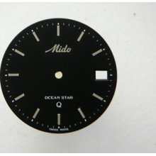 Original Vintage Mido Ocean Star Q Watch Dial Men's