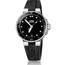 Oris Men's Aquis Black Dial Watch 733-7652-4194-07-4-18-34