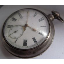 Pair Cased English Silver Pocket Watch , Page , Navenby .