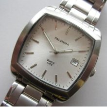 Palerma Quartz 5 Atm N.o.s. Gents Watch All Stainless Steel - Running