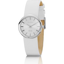 Pandora Pure Watch - White Leather, Stainless Steel