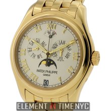 Patek Philippe Complications Annual Calendar Moonphase 18k Yellow Gold