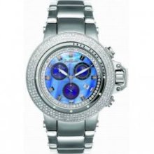 Pearl Blue Dial Razor Joe Rodeo Watch 4.00ct