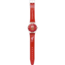 Premiership Football Children's Quartz Watch With Red Dial Analogue Display And Red Plastic Or Pu Strap Ga3743