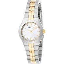 Pulsar Ladies Silver Dial Two Tone Bracelet Dress Quartz Watch PTC460