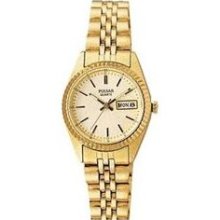 Pulsar Women's Gold Dress Watch PXX004 ...