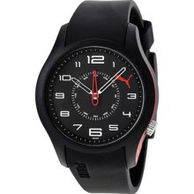 Puma Boost Black Dial Black Silicone Ladies Watch Pu102352008