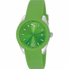 Puma Women's Motor PU102712001 Green Polyurethane Quartz Watch with Green Dial