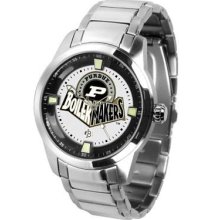 Purdue University Men's Stainless Steel Outdoor Watch