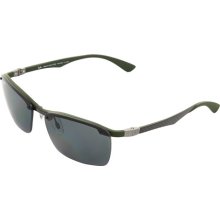 Ray-Ban 0RB8312 Rectangle Semi-Rimless 60 Fashion Sunglasses : One Size