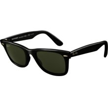 Ray Ban 2140 (Original Wayfarer) Polarized RB2140 - Black / Crystal Green Polarized 901/58