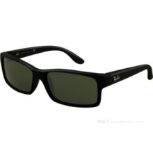 Ray-Ban Sunglasses RB4151 F / Frame: Black Rubber Lens: Green