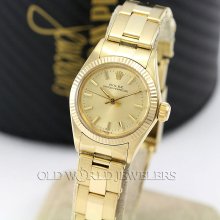 Rolex 14k ladys vintage oyster perpetual ref 6719