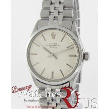 Rolex Air-king 5500 Stainless Steel Jubileesmooth Bezel White Silver Stick Dial