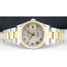 Rolex Datejust 16203 - Mother Of Pearl Roman Dial - Domed Bezel -box, Books, Tag