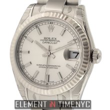 Rolex Datejust 31mm Stainless Steel Silver Stick Dial