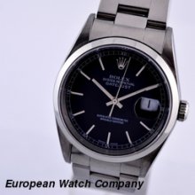 Rolex Datejust SS Black Dial