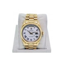 Rolex Day-Date Presidential 18K Yellow gold non-quick set white dial