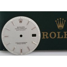 Rolex Silver Datejust Dial Fit For 1600 Slow Set Series Datejust Inv 0152