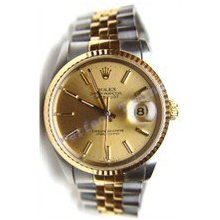 Rolex Steel and Gold Datejust Steel W/ Champagne Dial - Perfect!