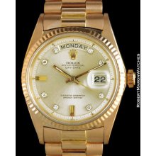 Rolex Vintage Day Date President 1803 18k Rose Pink Gold