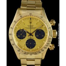 Rolex Vintage Daytona 6265 18k Gold Chronograph