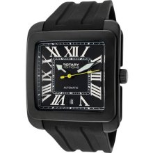 Rotary Men's 'Editions/700 Series' Black Rubber Watch ...