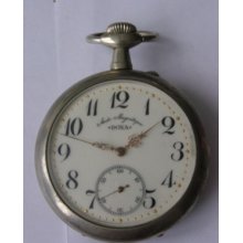 Rrr Antique Swiss Doxa Monster Size Pocket Watch