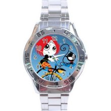 Ruby Gloom Stainless Steel Analogue Watch For Men Fashion Gift Hot