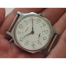 Russian Pobeda Zim Watch Chromed Case Classic White Dial Gc+