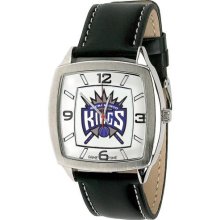 Sacramento King wrist watch : Sacramento Kings Retro Watch with Leather Band