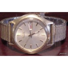 Seiko 17j Mens Automatic Day Date Watch