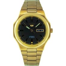 Seiko 5 Gold-Tone Automatic Mens Watch SNKK54 ...