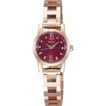 Seiko Agek043 Wired F Elegance Casual Collection Bordeaux Ladies Watch